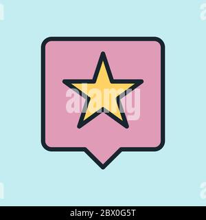 Net promoter score. Digital marketing concept illustration, flat design linear style banner. Usage for e-mail newsletters, headers, blog posts, print Stock Vector