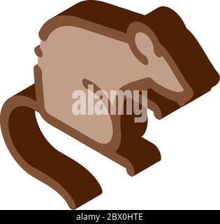 rabbit animal zoo isometric icon vector illustration Stock Vector Image ...
