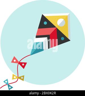 Kite vector illustration.  Stock Vector