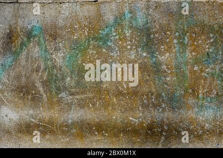 texture of a stone wall with light turquoise color Stock Photo