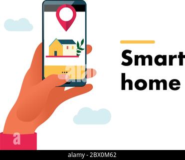 Internet of Things vector concept illustration. Stock Vector