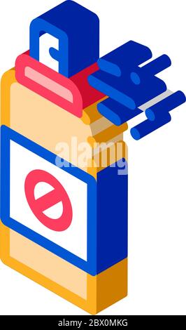 Chemical Aerosol isometric icon vector illustration Stock Vector