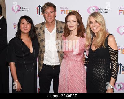 September 6, 2019: Sung Poblete, Dr. Lawrence Piro, Marcia Cross and Alana Stewart attend at the Farrah Fawcett Foundation's 'Tex-Mex Fiesta' honoring Marcia Cross at Wallis Annenberg Center for the Performing Arts in Beverly Hills, California, on September 6, 2019. (Credit Image: © Billy Bennight/ZUMA Wire) Stock Photo