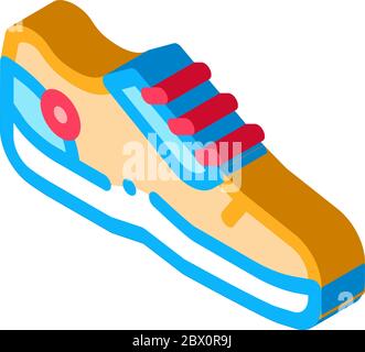 Special Sports Shoes isometric icon vector illustration Stock Vector