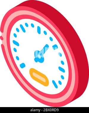 Athlete Speed Indicator isometric icon vector illustration Stock Vector