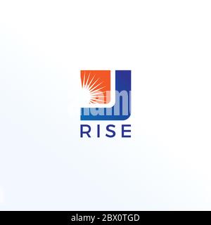 Business Rise Logo Design Template Stock Vector