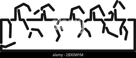 Drought ground icon. Outline drought ground vector icon for web design isolated on white background Stock Vector