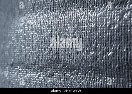 rough texture of silver foil surface. Stock Photo