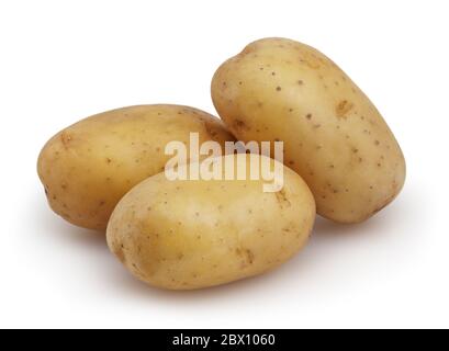 Potatoes isolated on white background with clipping path Stock Photo