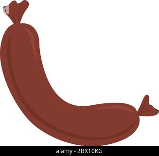 sausage icon vector illustration isolated Stock Vector
