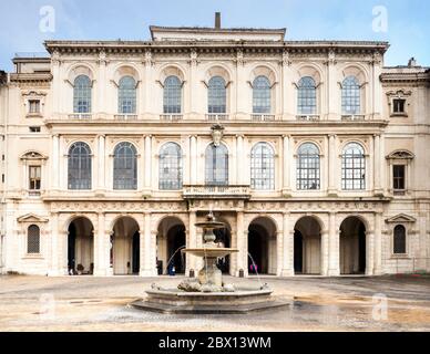 Palazzo Barberini is a 17th-century palace in Rome houses the Galleria Nazionale d'Arte Antica- Rome, Italy Stock Photo