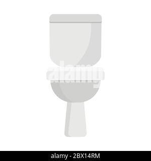 Toilet flat icon isolated on background.  Stock Vector