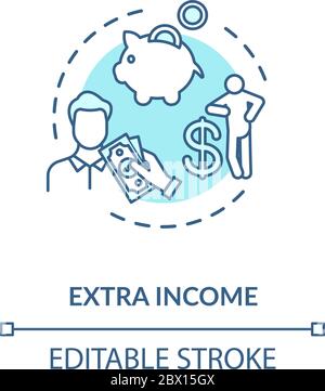 Make Extra Cash conceptual vector illustration word cloud isolated on ...