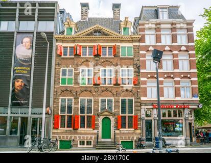 Amsterdam May 18 2018 - The Rembrandt House Museum where Rembrandt painted most of his paitings in the old Jewish quarter of Amsterdam Stock Photo