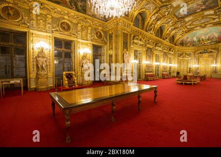 SENATE CONFERENCE ROOM PARIS Stock Photo