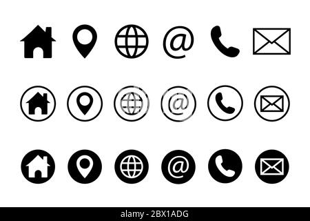 Web icon set. Website set icon vector. for computer and mobile Stock Vector