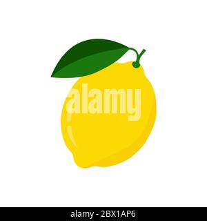 Fresh lemon icon vector illustrations Stock Vector
