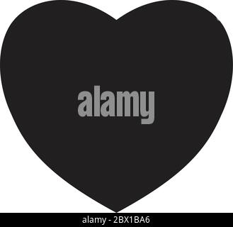 Heart icon vector illustration isolated on white Stock Vector