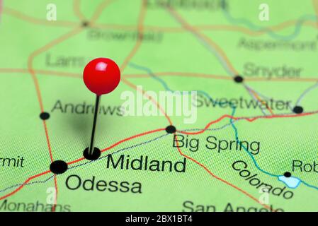 Map of midland hi-res stock photography and images - Alamy