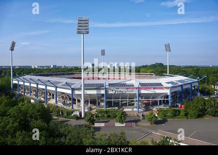 Max Morlock Stadium, Nuremberg, Middle Franconia, Franconia, Bavaria, Germany Stock Photo