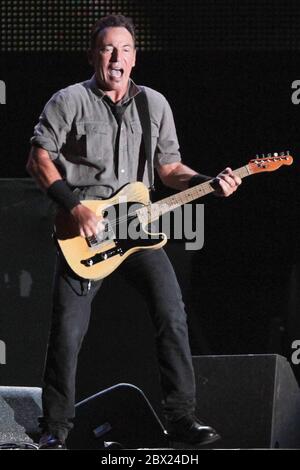 RIO DE JANEIRO, 21.09.2013: Bruce Springsteen & The E Street Band performs at the Main Stage of Rock in Rio V in Rio de Janeiro (Néstor J. Beremblum) Stock Photo