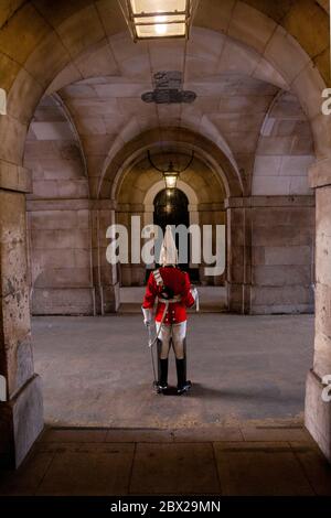 The Household Cavalry, Horse Guard's Parade, London, England, UK Stock Photo