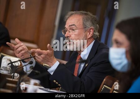 Washington, United States. 04th June, 2020. Representative Andy Harris, a Republican from Maryland, speaks during a House Appropriations Subcommittee hearing on Capitol Hill in Washington, DC on Thursday, June 4, 2020. Pool photo by Al Drago/UPI Credit: UPI/Alamy Live News