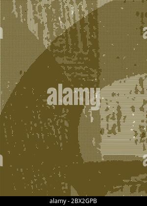 Abstract grunge vector background. Monochrome composition of irregular graphic elements. Stock Vector