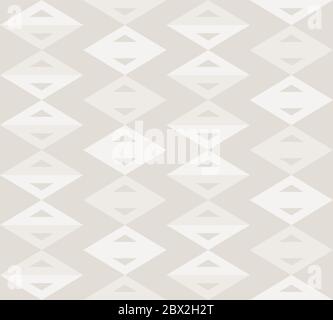 French Gray Linen Chevron Stripe Texture Background. Ecru Flax Seamless Pattern. Ikat Kelim Edge Line Swatch. Off White Unbleached Gray Cloth Effect Stock Vector