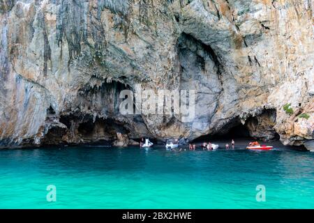 Italy, Campania, Palinuro Cape - 11 August 2019 - The majestic cave of bones Stock Photo