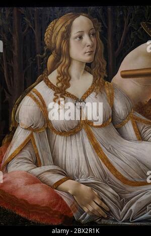 United Kingdom, London, trafalgar square, national gallery collection, Botticelli, Venus and Mars, painted in 1485, detail Stock Photo