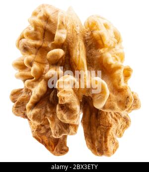 walnut without shell isolated on a white background. Stock Photo