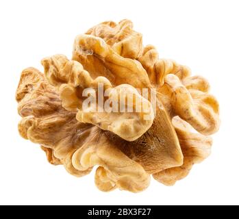 walnut without shell isolated on a white background. Stock Photo