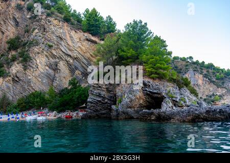 Italy, Campania, Capo Palinuro - 11 August 2019 - A glimpse of the Buondormire bay Stock Photo