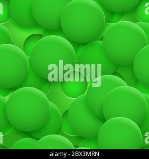 Abstract seamless pattern or background of holes and circles with shadows in green colors Stock Vector
