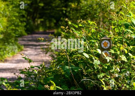 A Hertfordshire public footpath Stock Photo