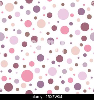 Seamless abstract pattern of circles of different colors. Kaleidoscope background. Decorative wallpaper, good for printing. Vector illustration. Stock Vector