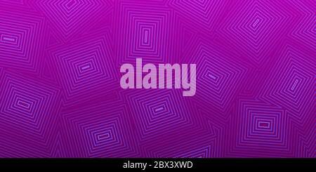 Abstract background of concentric squares in purple colors Stock Vector