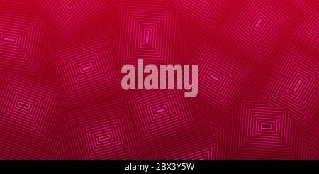 Abstract background of concentric squares in red colors Stock Vector