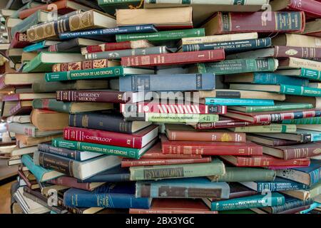 Pile of books Stock Photo