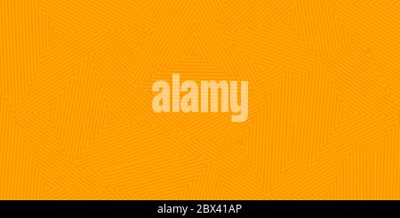 Abstract background of concentric triangles in orange colors Stock Vector