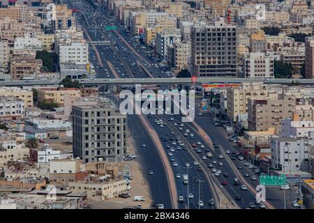 Cityscape of Jeddah City, top view, Saudi Arabia January 2020 Stock Photo