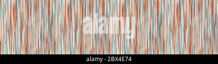 Hand Drawn Painterly Marl Stripes Border Texture. Bright Seamless Banner Pattern Background with Variegated Multicolor Effect Broken Lines. Vertical Stock Vector