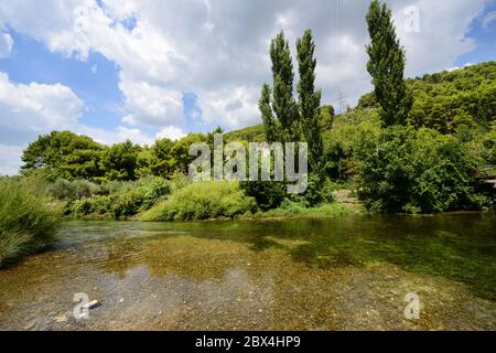 The Jadro river near Split, Croatia. Stock Photo