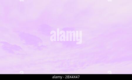 Pastel delicate pale violet pink blurred background, gentle soft sky. 16:9 panoramic format Stock Photo