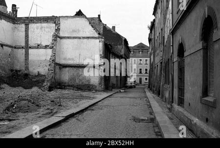 Saxony / GDR state / 1990 Bautzen, dilapidated old town at the market, // dilapidation / redevelopment / federal states / decay [automated translation] Stock Photo