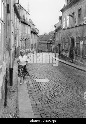 Saxony / GDR state / 1990 Bautzen, dilapidated old town at the market, // dilapidation / redevelopment / federal states / decay [automated translation] Stock Photo