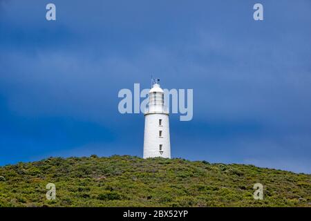 Cape Brune lighthouse Brune Island Tasmania Australia Stock Photo