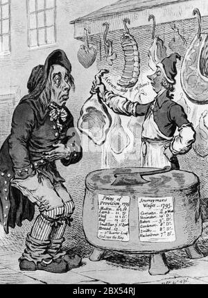 John Bull as portrayed by Gillray Stock Photo - Alamy