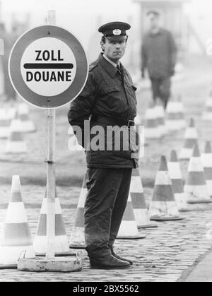 Dismantling of the border between West Germany and East Germany from 11/09/1989 to 1999, Inner German Border Stock Photo